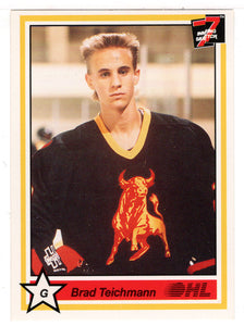 Brad Teichmann - Belleville Bulls (Hockey Card) 1990-91 7th Inning Sketch OHL # 20 Mint