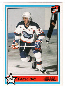 Darren Bell - Cornwall Royals (Hockey Card) 1990-91 7th Inning Sketch OHL # 26 Mint