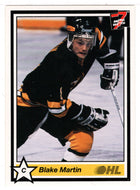 Blake Martin - Kingston Frontenacs (Hockey Card) 1990-91 7th Inning Sketch OHL # 64 Mint
