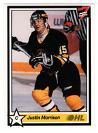 Justin Morrison - Kingston Frontenacs (Hockey Card) 1990-91 7th Inning Sketch OHL # 67 Mint