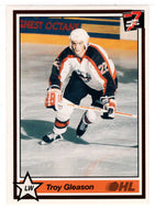 Troy Gleason - Detroit Ambassadors (Hockey Card) 1990-91 7th Inning Sketch OHL # 107 Mint