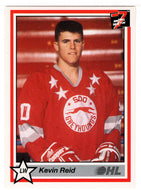 Kevin Reid - Sault Ste. Marie Greyhounds (Hockey Card) 1990-91 7th Inning Sketch OHL # 172 Mint