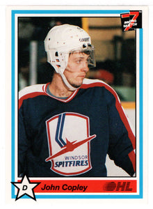 John Copley - Windsor Spitfires (Hockey Card) 1990-91 7th Inning Sketch OHL # 179 Mint