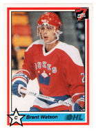 Brent Watson - Hamilton Dukes (Hockey Card) 1990-91 7th Inning Sketch OHL # 223 Mint