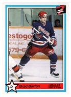 Brad Barton - Kitchener Rangers (Hockey Card) 1990-91 7th Inning Sketch OHL # 227 Mint