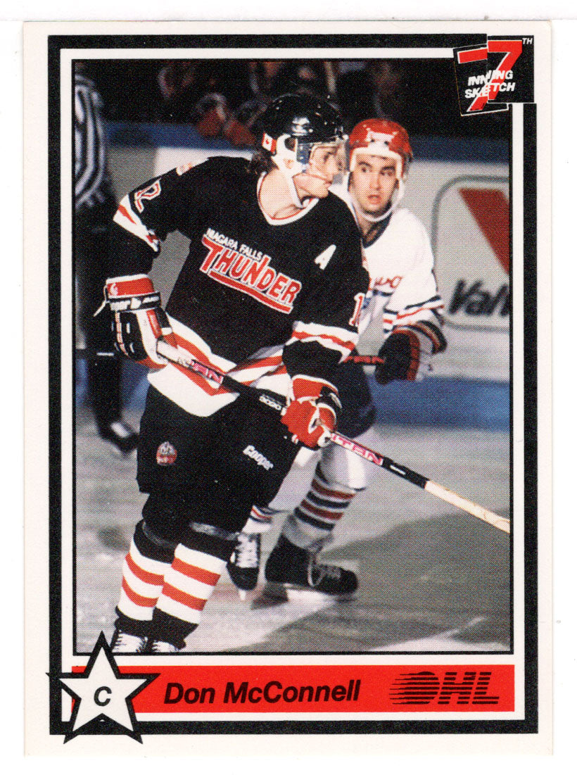 Don McConnell - Niagara Falls Thunder (Hockey Card) 1990-91 7th Inning Sketch OHL # 265 Mint