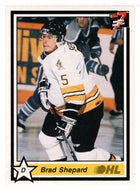 Bradley Shepard - North Bay Centennials (Hockey Card) 1990-91 7th Inning Sketch OHL # 316 Mint