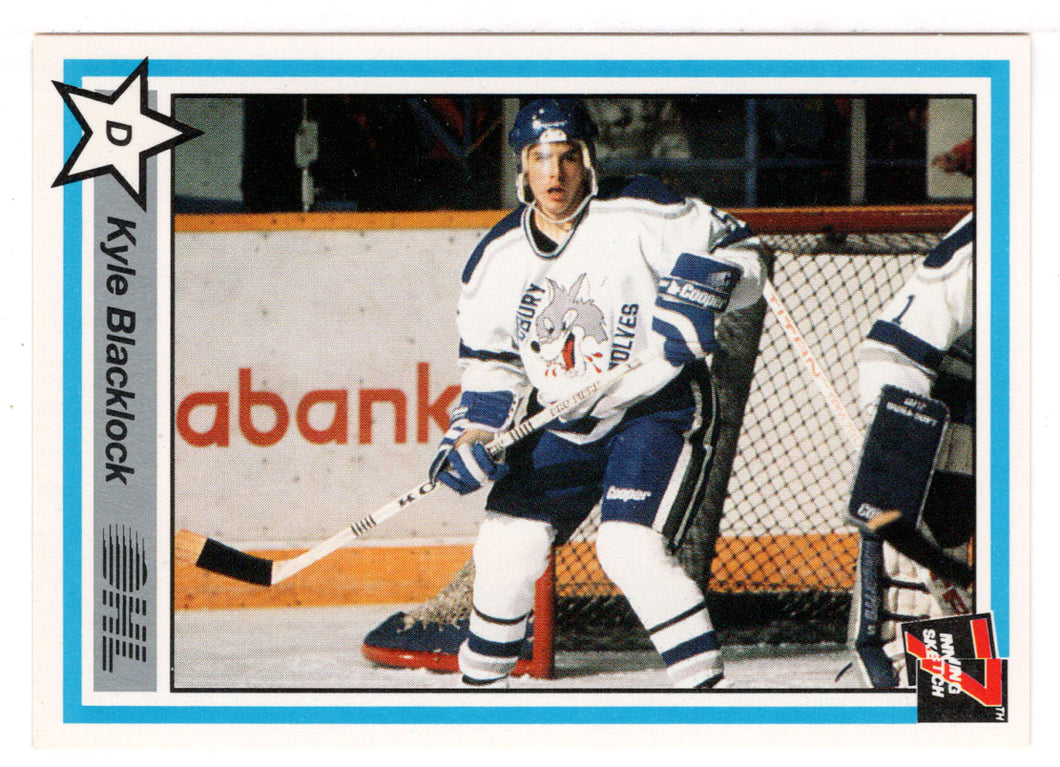 Kyle Blacklock - Sudbury Wolves (Hockey Card) 1990-91 7th Inning Sketch OHL # 379 Mint