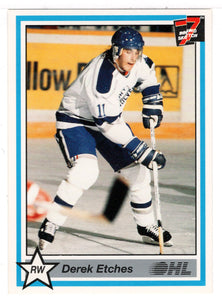 Derek Etches - Sudbury Wolves (Hockey Card) 1990-91 7th Inning Sketch OHL # 383 Mint