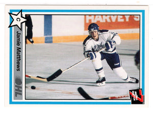 Jamie Matthews - Sudbury Wolves (Hockey Card) 1990-91 7th Inning Sketch OHL # 387 Mint