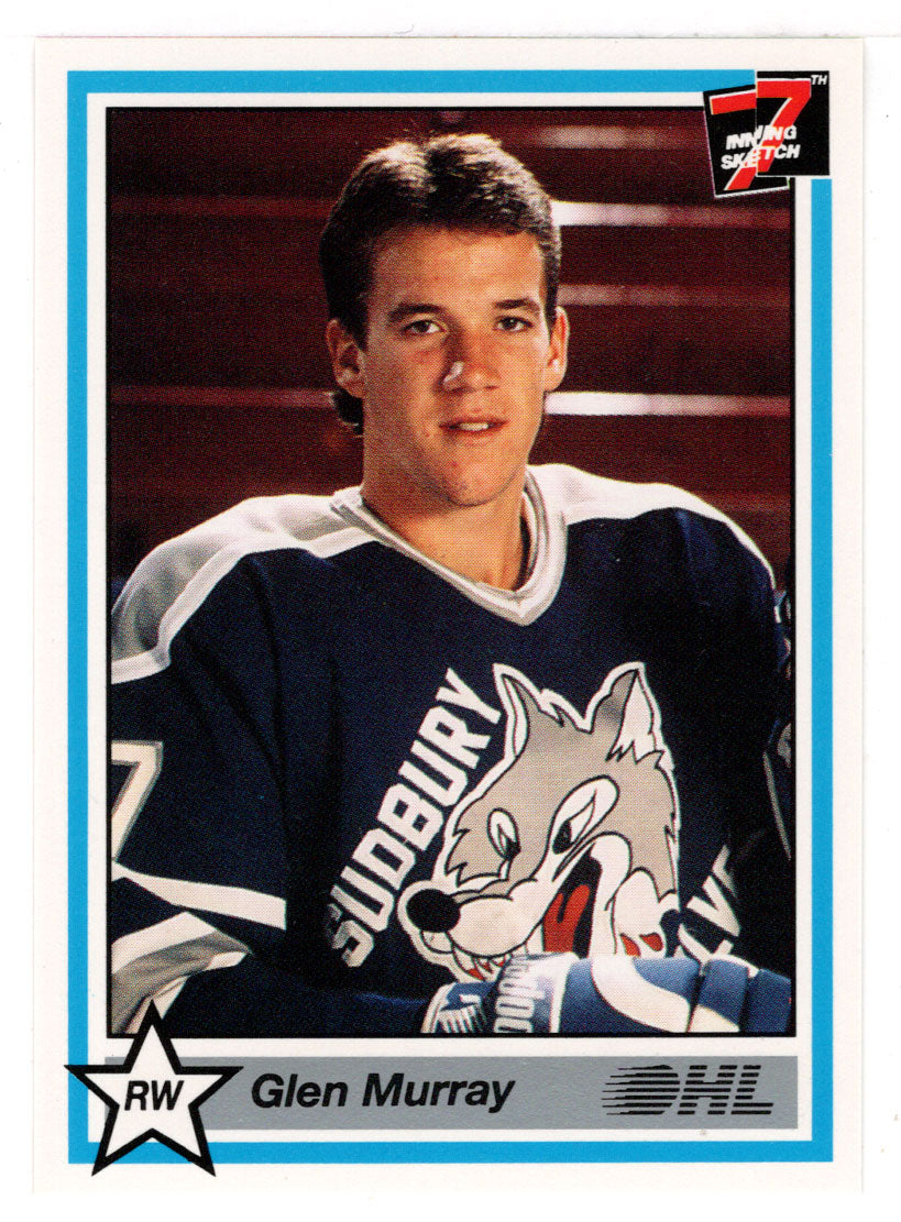 Glen Murray - Sudbury Wolves (Hockey Card) 1990-91 7th Inning Sketch OHL # 388 Mint