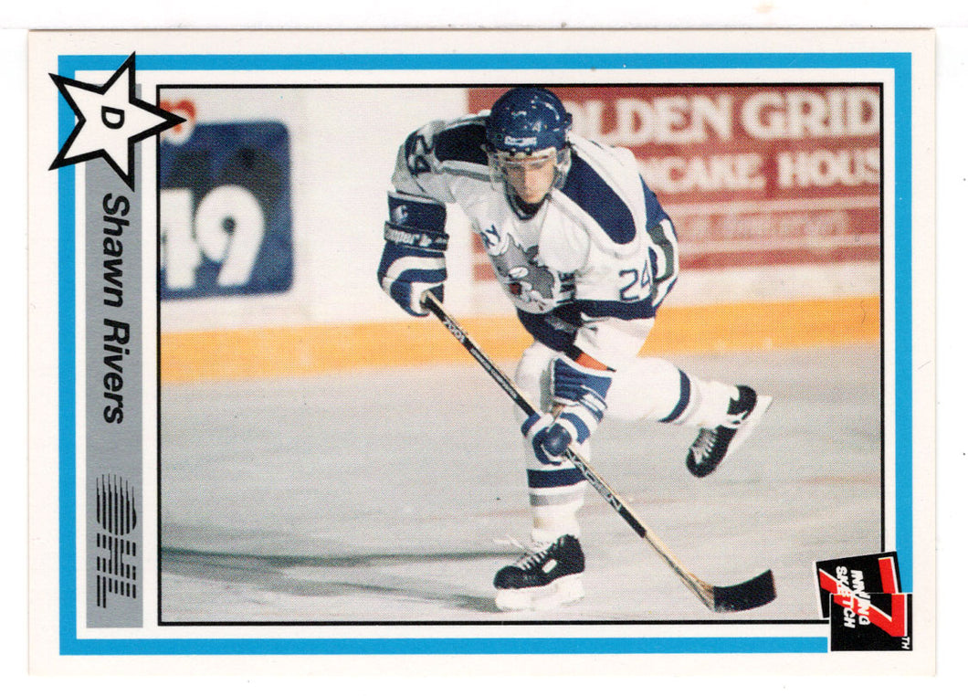 Shawn Rivers - Sudbury Wolves (Hockey Card) 1990-91 7th Inning Sketch OHL # 393 Mint