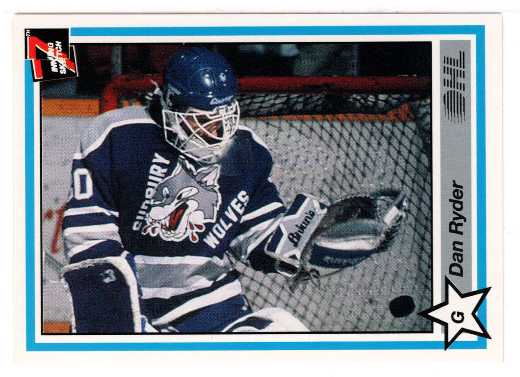 Dan Ryder - Sudbury Wolves (Hockey Card) 1990-91 7th Inning Sketch OHL # 394 Mint
