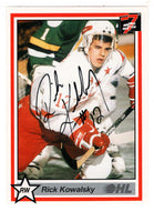 Rick Kowalsky - Sault Ste. Marie Greyhounds - Personally Autographed (Hockey Card) 1990-91 7th Inning Sketch OHL # 156 Mint