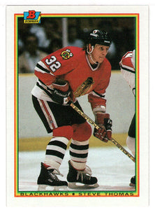 Steve Thomas - Chicago Blackhawks (NHL Hockey Card) 1990-91 Bowman # 4 Mint