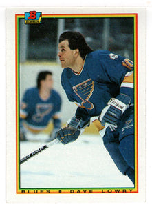 Dave Lowry RC - St. Louis Blues (NHL Hockey Card) 1990-91 Bowman # 15 Mint