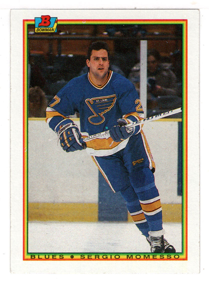 Sergio Momesso RC - St. Louis Blues (NHL Hockey Card) 1990-91 Bowman # 17 Mint