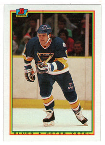 Peter Zezel - St. Louis Blues (NHL Hockey Card) 1990-91 Bowman # 19 Mint