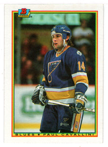 Paul Cavallini - St. Louis Blues (NHL Hockey Card) 1990-91 Bowman # 22 Mint