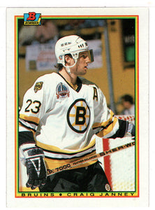 Craig Janney - Boston Bruins (NHL Hockey Card) 1990-91 Bowman # 33 Mint