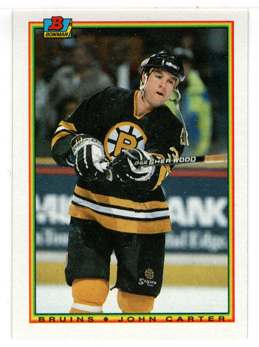 John Carter RC - Boston Bruins (NHL Hockey Card) 1990-91 Bowman # 39 Mint