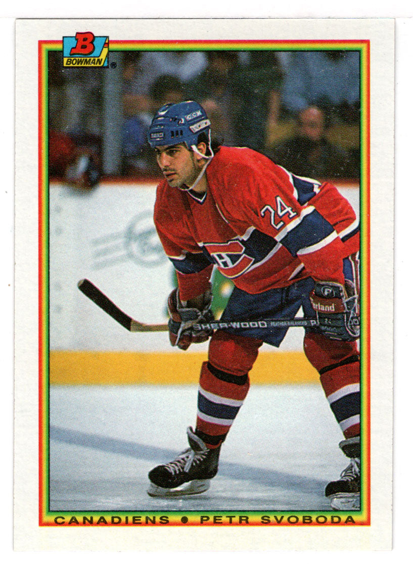 Petr Svoboda - Montreal Canadiens (NHL Hockey Card) 1990-91 Bowman # 46 Mint