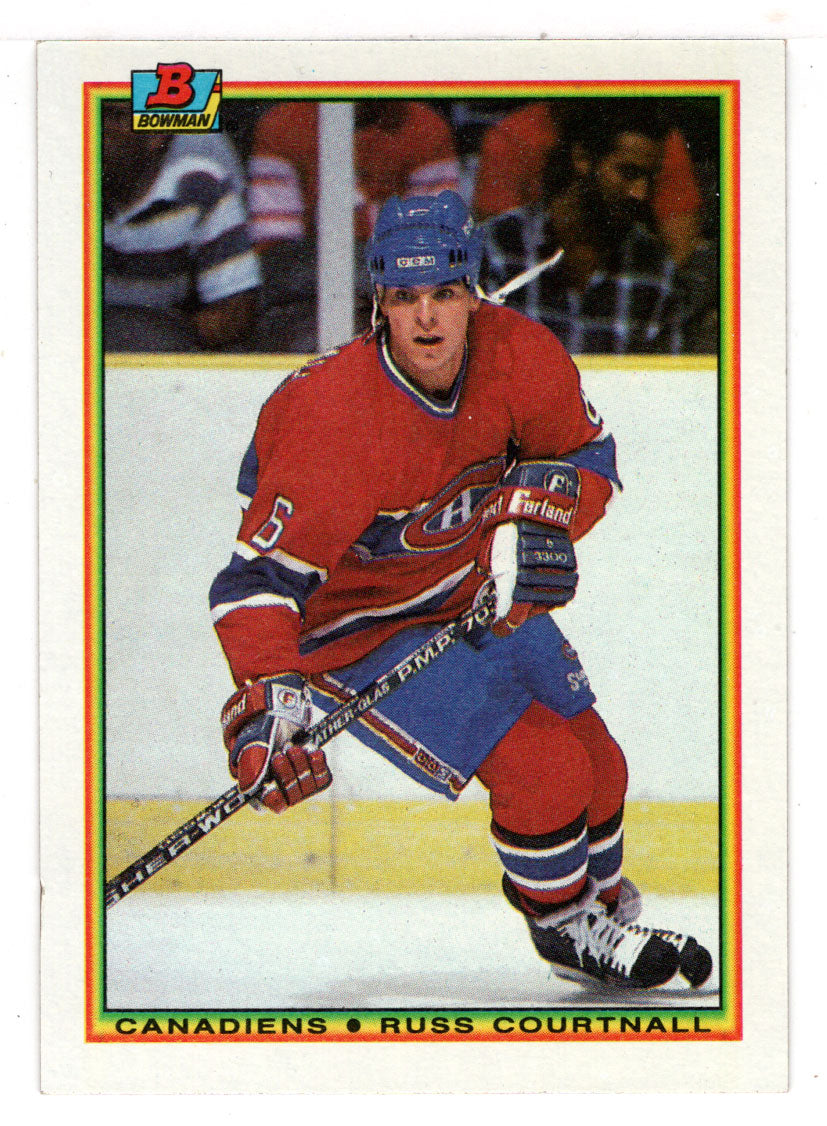 Russ Courtnall - Montreal Canadiens (NHL Hockey Card) 1990-91 Bowman # 47 Mint