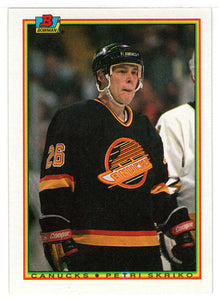 Petri Skriko - Vancouver Canucks (NHL Hockey Card) 1990-91 Bowman # 54 Mint