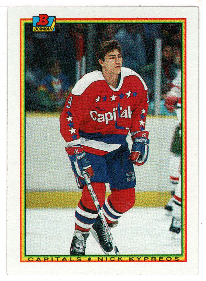 Nick Kypreos RC - Washington Capitals (NHL Hockey Card) 1990-91 Bowman # 67 Mint