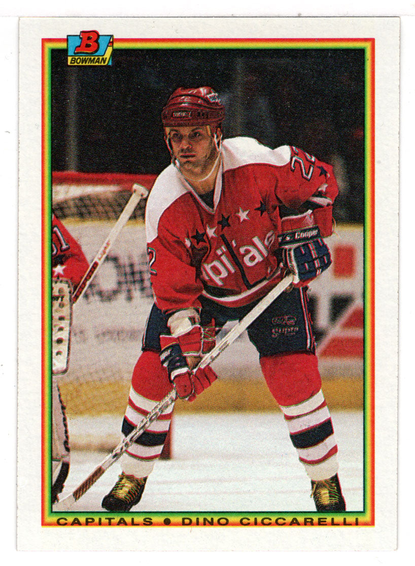 Dino Ciccarelli - Washington Capitals (NHL Hockey Card) 1990-91 Bowman # 69 Mint