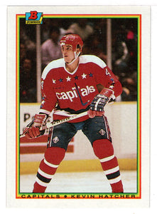 Kevin Hatcher - Washington Capitals (NHL Hockey Card) 1990-91 Bowman # 70 Mint