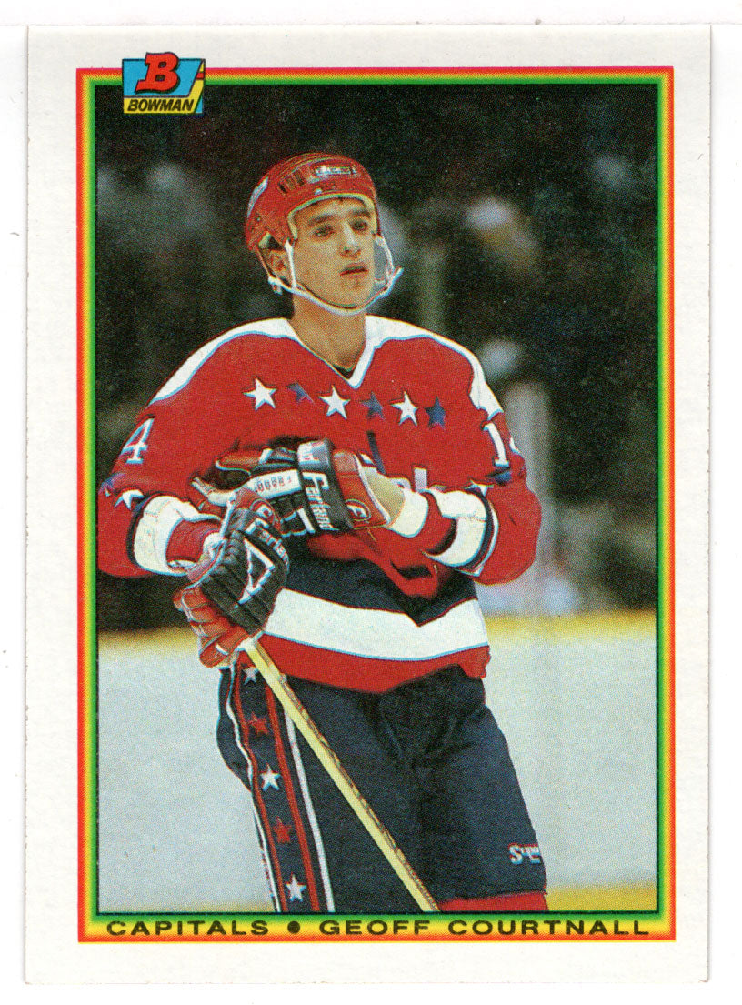 Geoff Courtnall - Washington Capitals (NHL Hockey Card) 1990-91 Bowman # 73 Mint