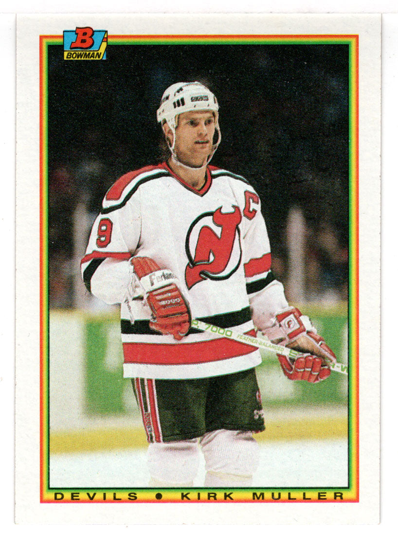 Kirk Muller - New Jersey Devils (NHL Hockey Card) 1990-91 Bowman # 82 Mint