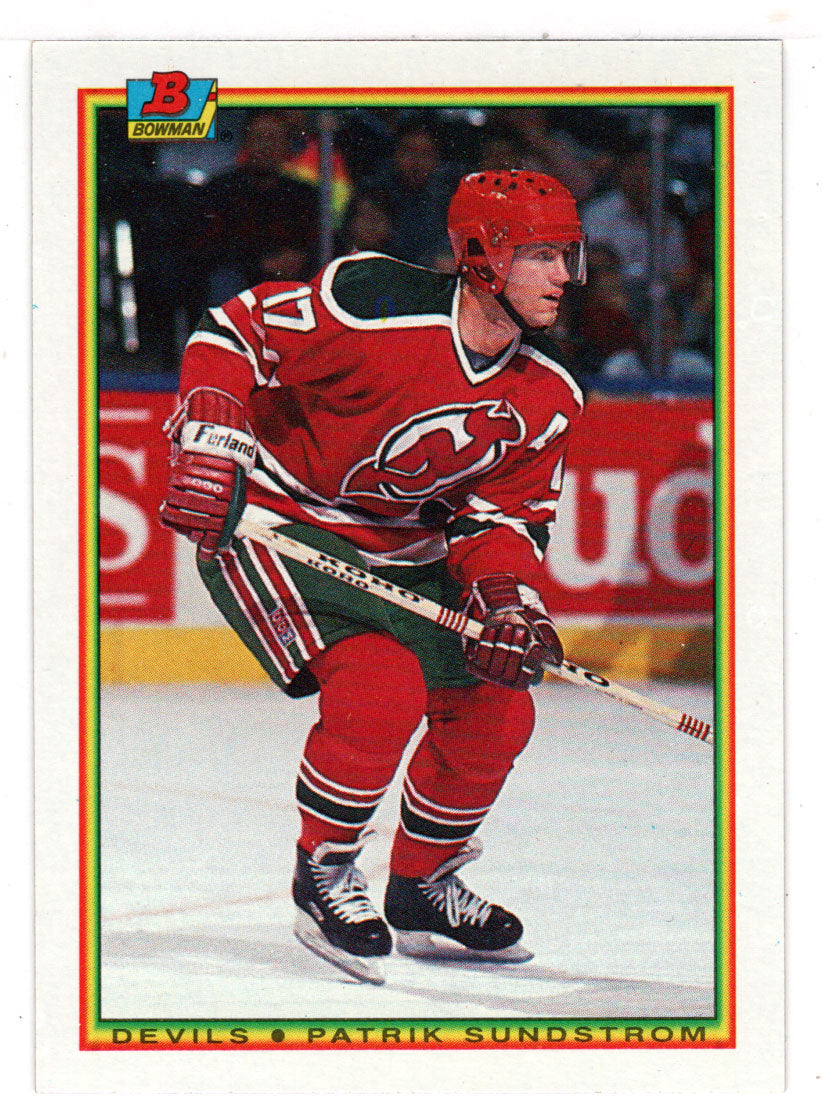 Patrik Sundstrom - New Jersey Devils (NHL Hockey Card) 1990-91 Bowman # 89 Mint