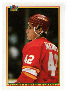 Sergei Makarov RC - Calgary Flames (NHL Hockey Card) 1990-91 Bowman # 92 Mint