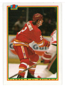 Al MacInnis - Calgary Flames (NHL Hockey Card) 1990-91 Bowman # 93 Mint