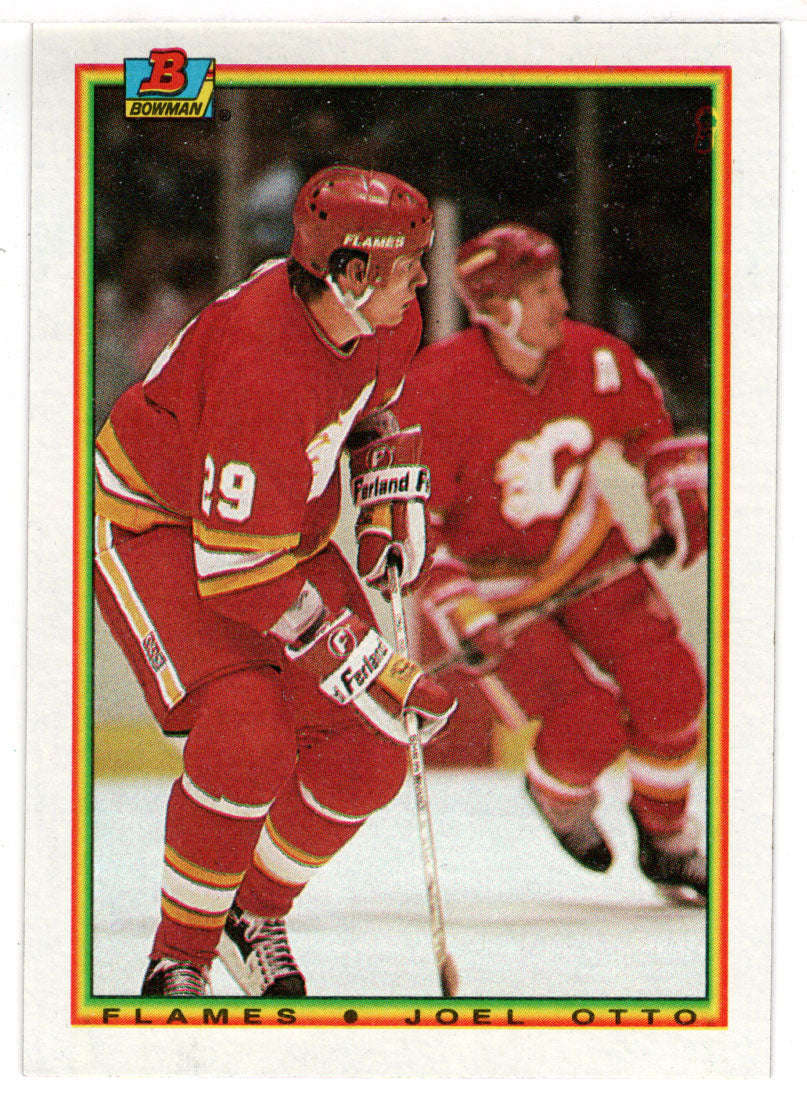 Joel Otto - Calgary Flames (NHL Hockey Card) 1990-91 Bowman # 99 Mint