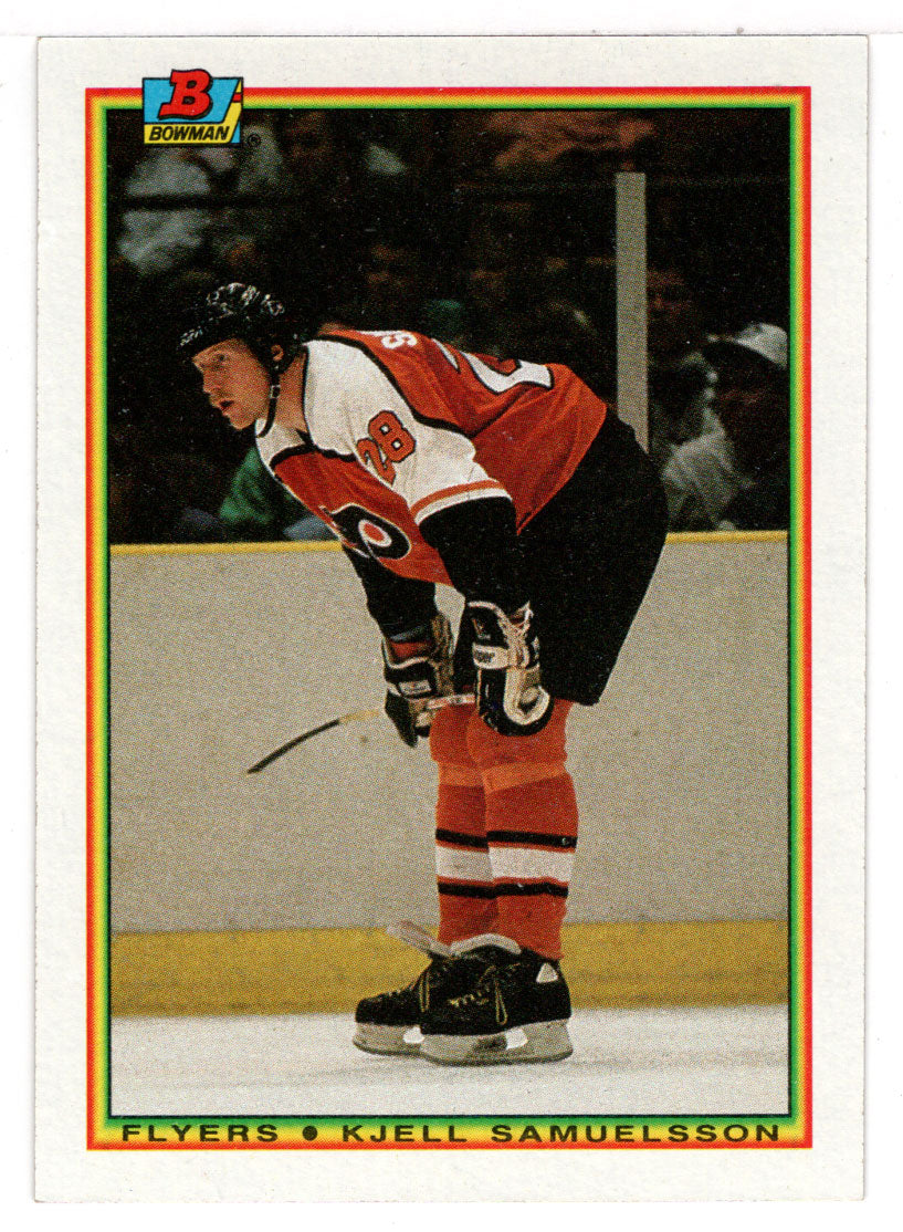 Kjell Samuelsson - Philadelphia Flyers (NHL Hockey Card) 1990-91 Bowman # 111 Mint