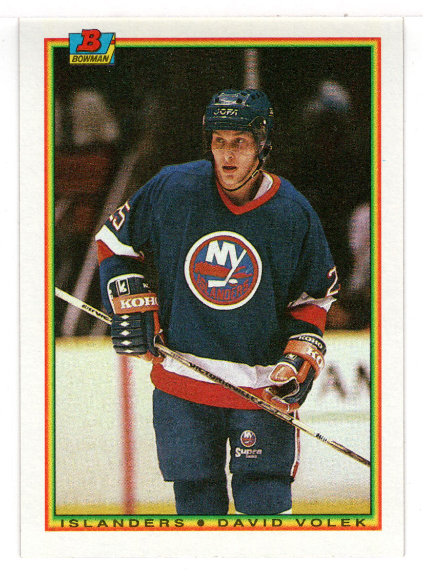 David Volek - New York Islanders (NHL Hockey Card) 1990-91 Bowman # 127 Mint