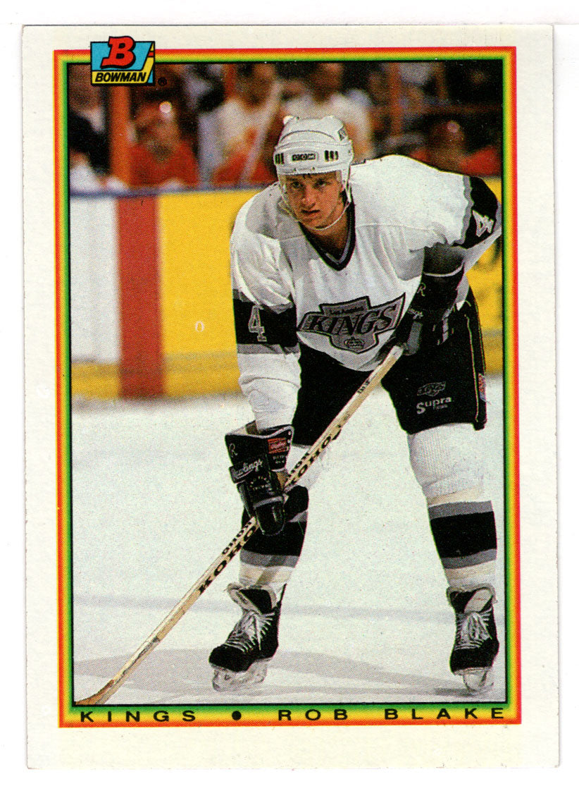 Rob Blake RC - Los Angeles Kings (NHL Hockey Card) 1990-91 Bowman # 142 Mint