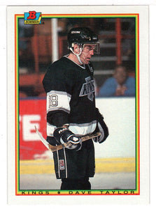 Dave Taylor - Los Angeles Kings (NHL Hockey Card) 1990-91 Bowman # 149 Mint