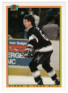 Todd Elik RC - Los Angeles Kings (NHL Hockey Card) 1990-91 Bowman # 151 Mint