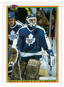 Allan Bester - Toronto Maple Leafs (NHL Hockey Card) 1990-91 Bowman # 154 Mint