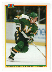 Dave Gagner - Minnesota North Stars (NHL Hockey Card) 1990-91 Bowman # 186 Mint