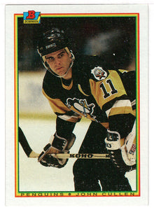 John Cullen - Pittsburgh Penguins (NHL Hockey Card) 1990-91 Bowman # 210 Mint