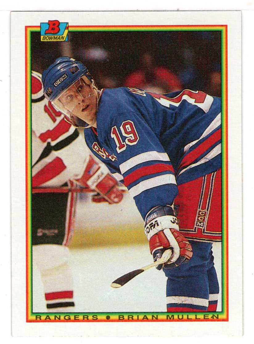 Brian Mullen - New York Rangers (NHL Hockey Card) 1990-91 Bowman # 217 Mint