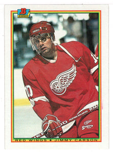 Jimmy Carson - Detroit Red Wings (NHL Hockey Card) 1990-91 Bowman # 229 Mint