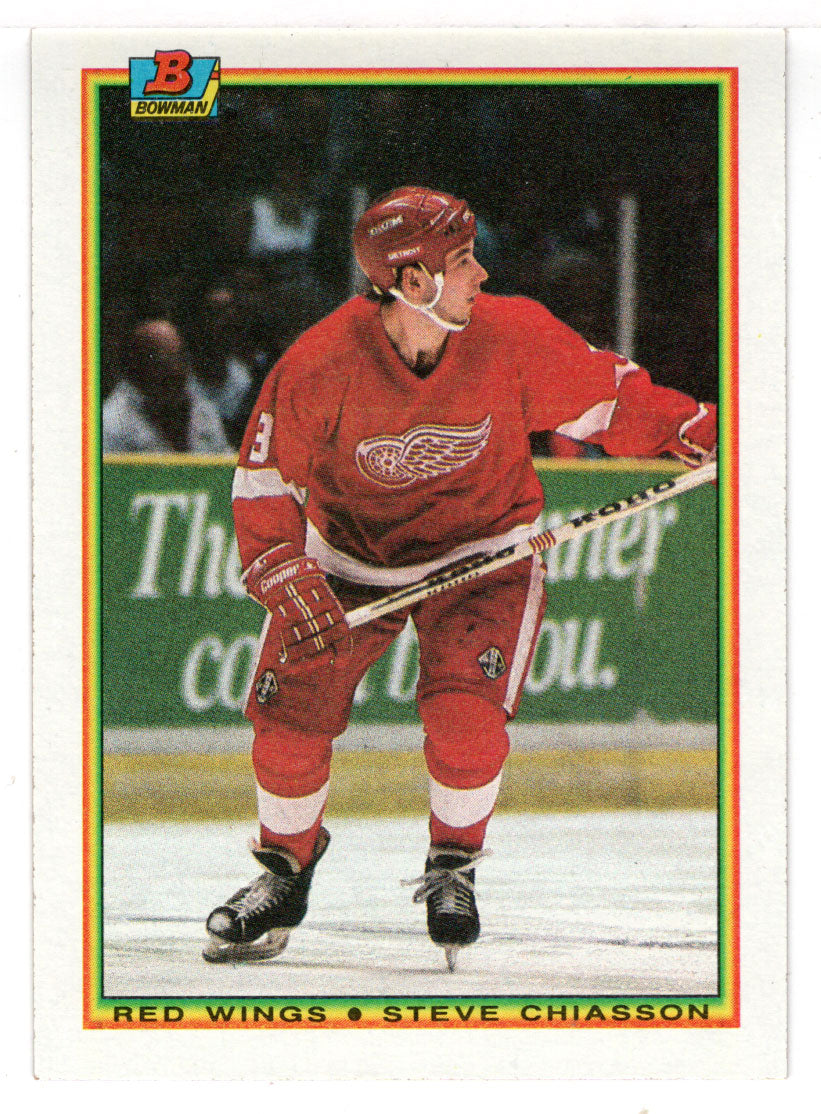 Steve Chiasson - Detroit Red Wings (NHL Hockey Card) 1990-91 Bowman # 234 Mint