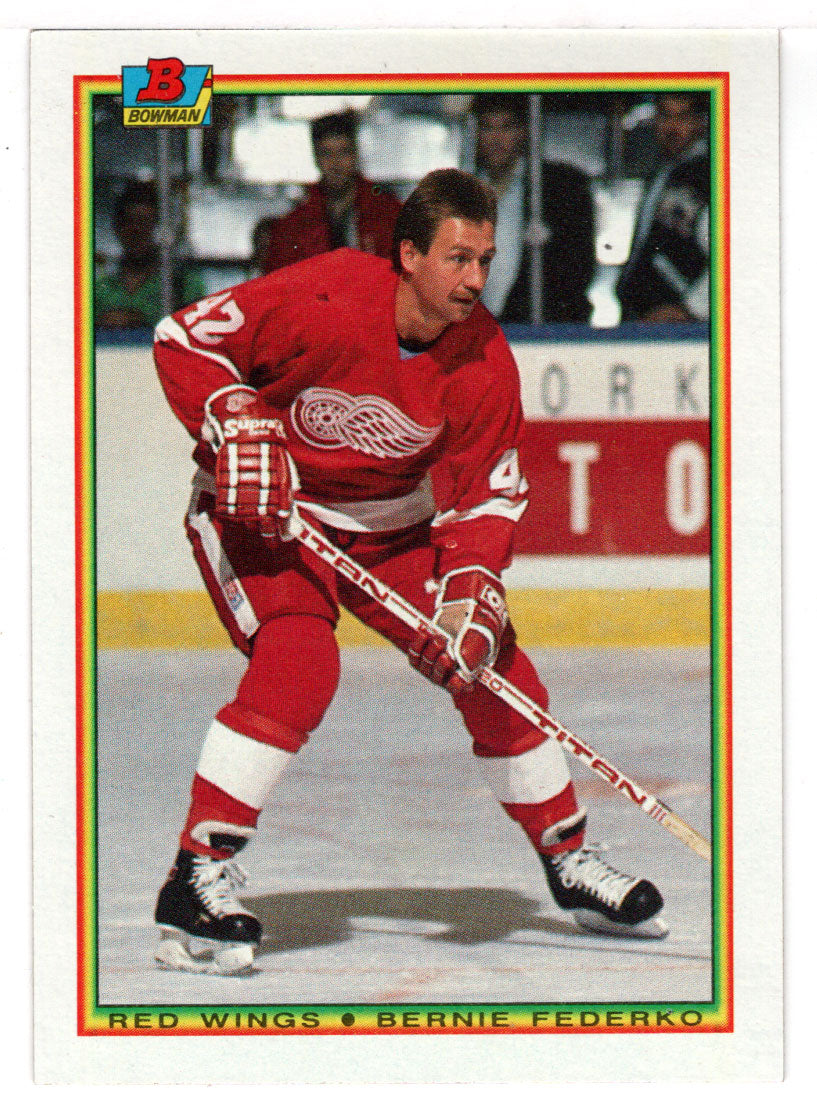 Bernie Federko - Detroit Red Wings (NHL Hockey Card) 1990-91 Bowman # 238 Mint