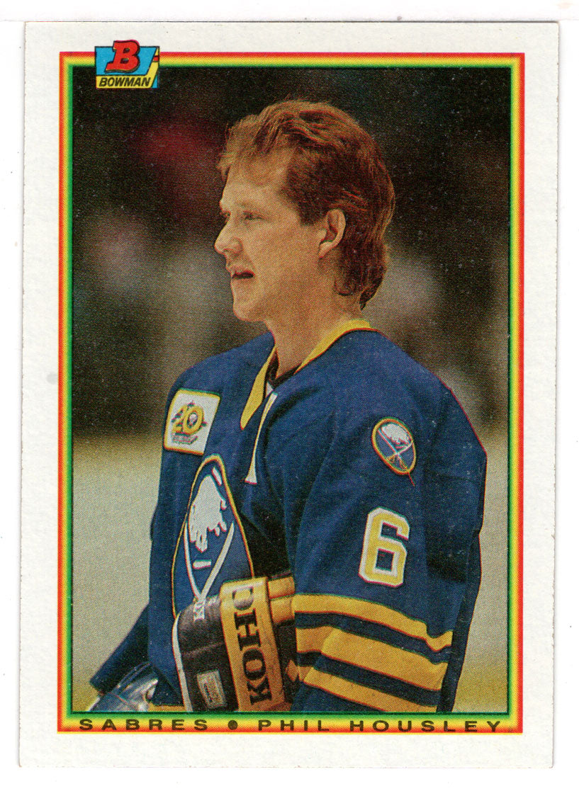 Phil Housley - Buffalo Sabres (NHL Hockey Card) 1990-91 Bowman # 239 Mint